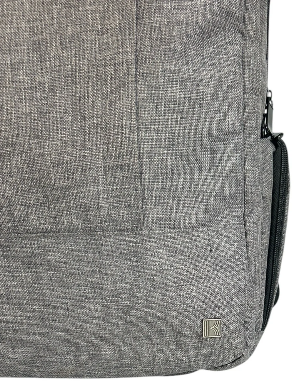 Kapston Pierce Carbyne Backpack Gray Black Sleek Modern Design Laptop School Bag